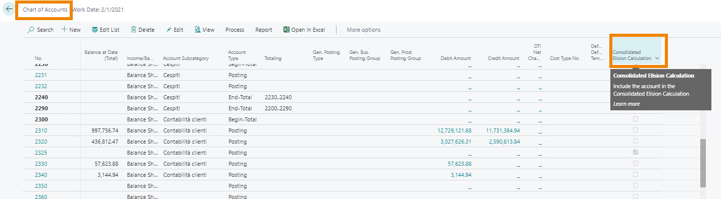 Intercompany Accounting Eliminations - Setup | EOS Docs