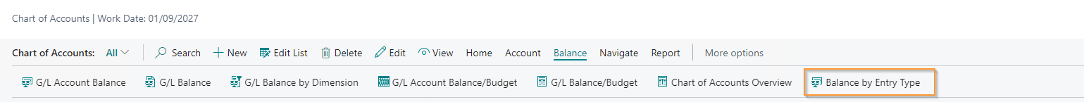 Entry Type Balance Analysis (SGL) | EOS Docs