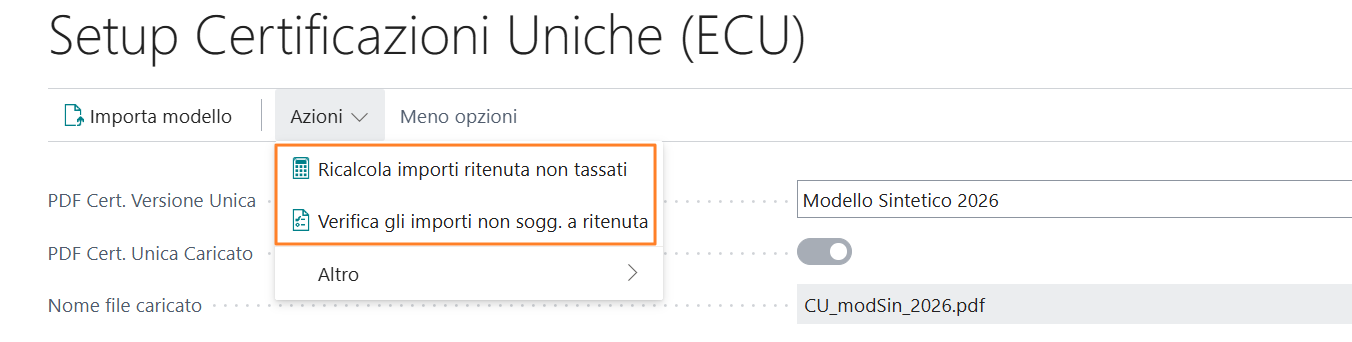 Certificazioni Uniche For Italy (ECU) | EOS Docs