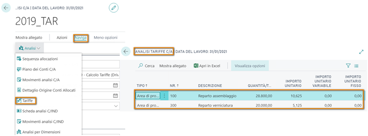 Contabilità analitica | EOS Docs