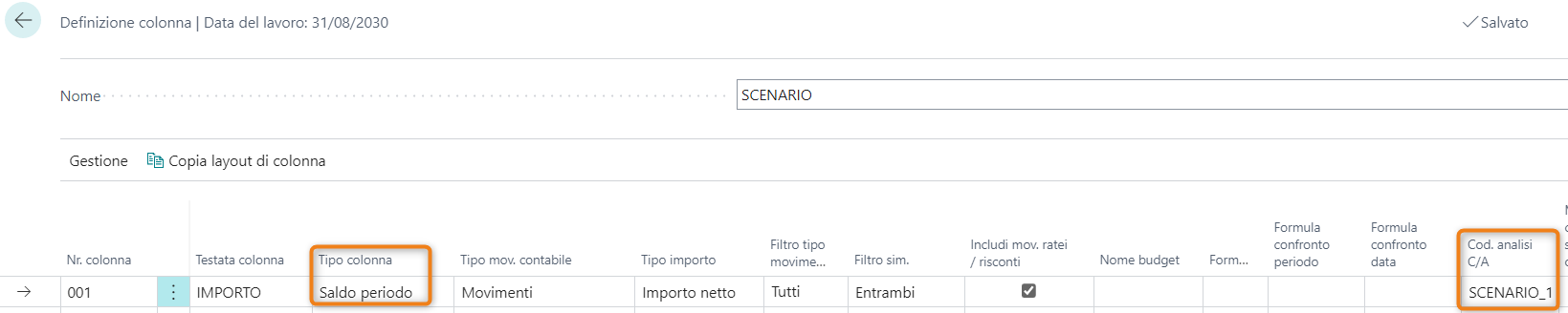 Contabilità analitica | EOS Docs