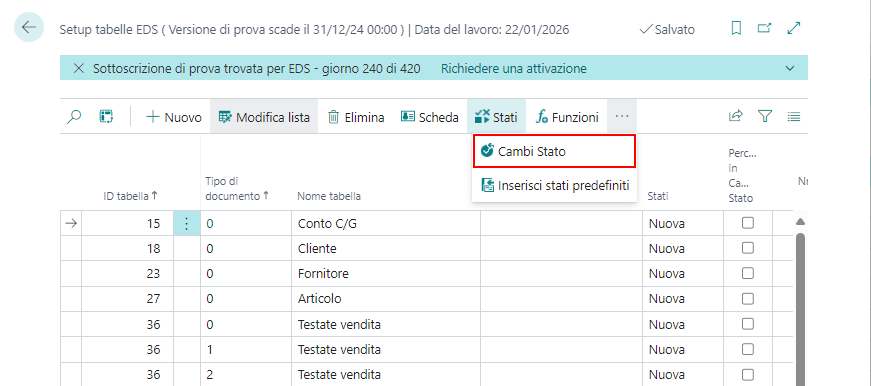 Setup requisiti tabelle, campi obbligatori e sostituzione valori - Data ...