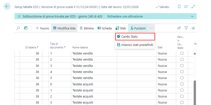 Setup requisiti tabelle, campi obbligatori e sostituzione valori - Data ...