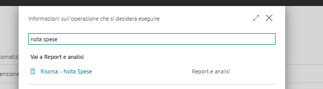 Nota spese | EOS Docs