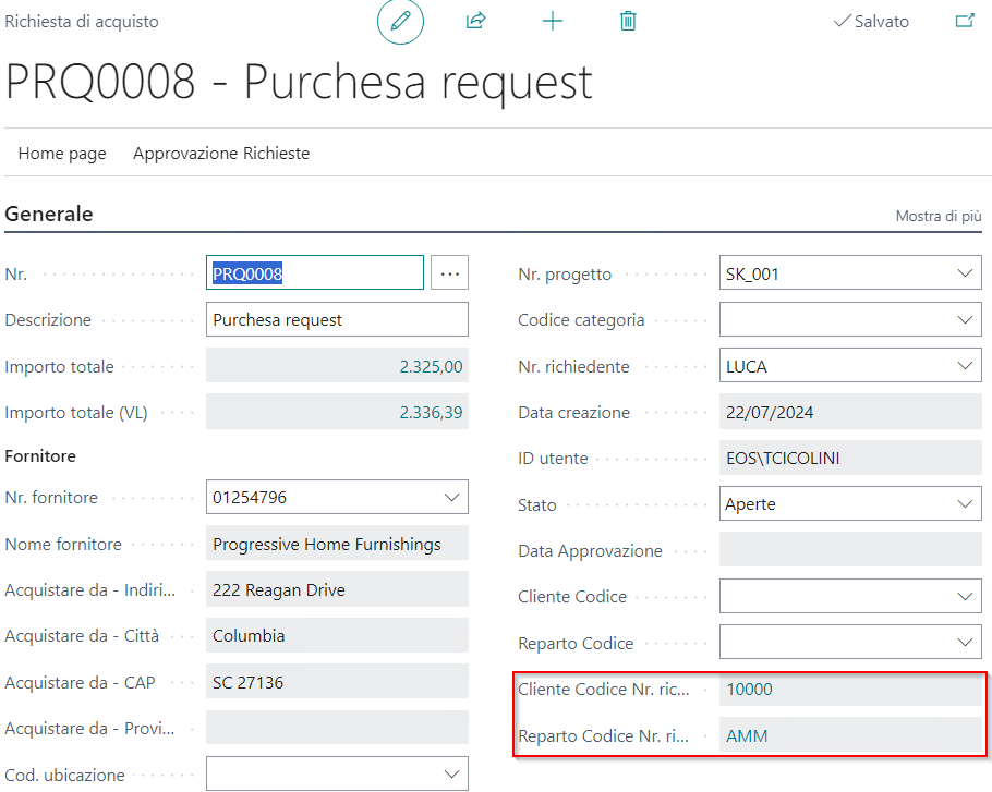 EX046.05 Purchase Request for P365 (PRQ) | EOS Docs