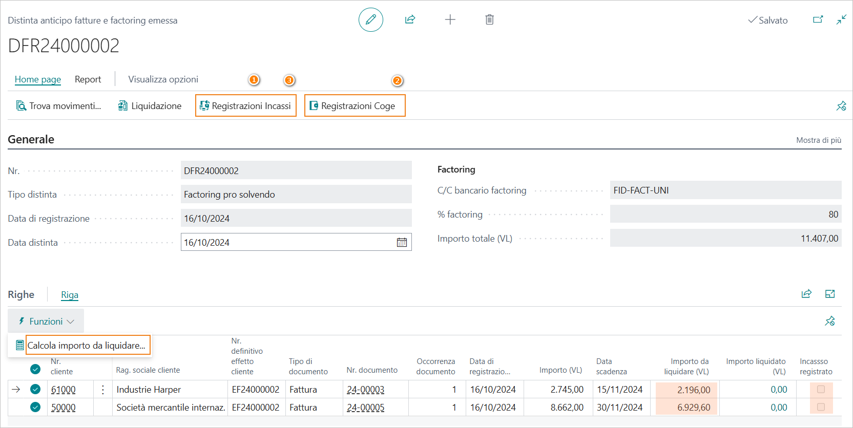 Factoring pro solvendo | EOS Docs
