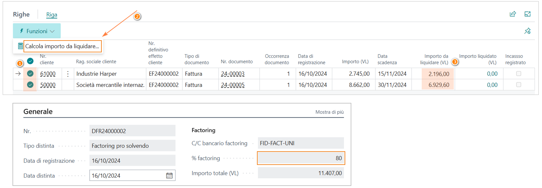 Factoring pro solvendo | EOS Docs