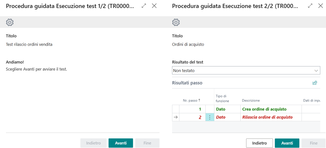 Esecuzione | EOS Docs
