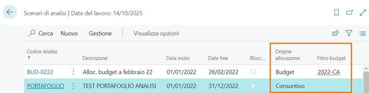 Scenari analisi C/A (EMA) | EOS Docs