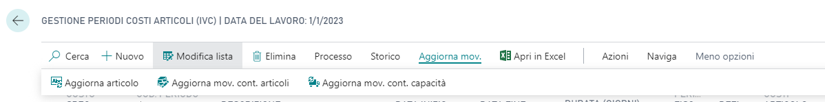Gestione periodi | EOS Docs