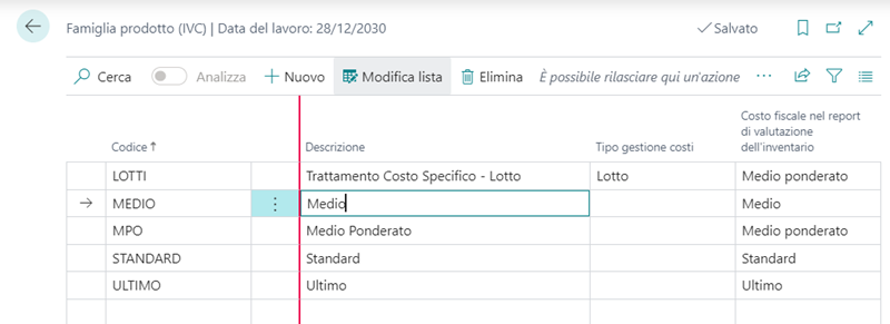Costi specifici | EOS Docs