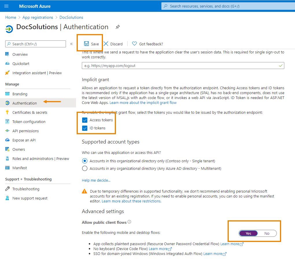 DocSolutions For Sharepoint (DCS) - How to configure Azure app, App Key ...