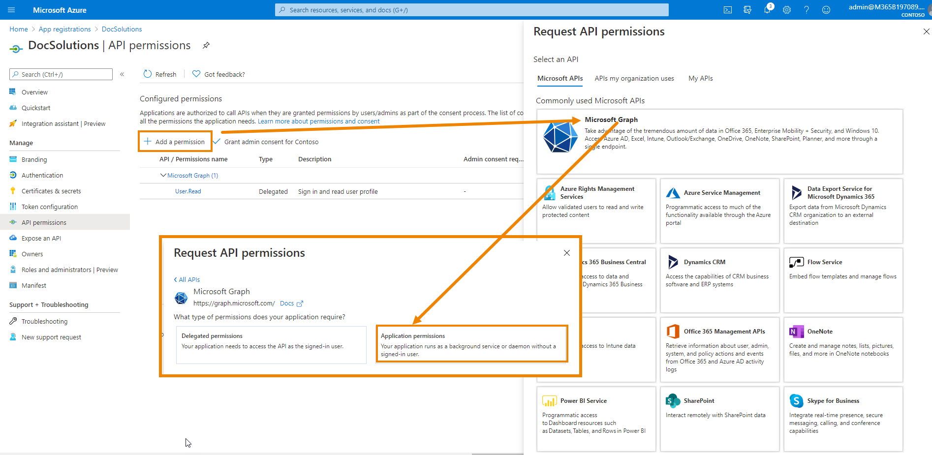 DocSolutions For Sharepoint (DCS) - How to configure Azure app, App Key ...